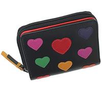 VISCONTI Love Collection Desire Small Leather Purse RFID Blocking LV6 Black