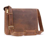 VISCONTI - Medium Genuine Leather Messenger Bag - Harvard 18548 Oil Tan