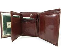 Visconti Mens Italian Leather Milan MZ3 Brown Brown Wallet
