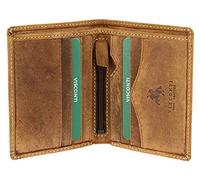 VISCONTI - Mens Wallet - Hunter Leather- Gift Boxed - 705 - Arrow - Oil Tan - RFID