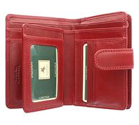 VISCONTI Monza Collection Venice Vegetable Tanned Ladies Leather Purse RFID MZ11 Red
