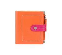 VISCONTI - Orange Multi - Ladies Small - Leather Wallet - Gift Boxed - Mimi Collection - Women's Wallet, Card Wallet, Badge Holder - 6 Credit Card Holder Slots, Coin Pocket and More
