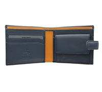 VISCONTI Parma Collection Vincent Two Tone Gents Leather Bi-Fold Wallet RFID Blocking PM100 Blue/Mustard