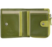 VISCONTI Rainbow Collection Chile Leather Purse RFID RB112 Lime-Multi