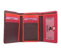 VISCONTI Rainbow Collection Leather Biola Purse RFID Blocking RB39 Plum Multi