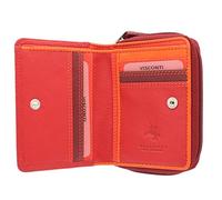 VISCONTI Rainbow Leather Ladies Purse Style RFID Blocking RB53 Red Multi