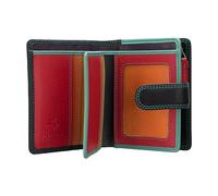 VISCONTI RB40 Multi Colored Small Soft Leather Ladies Wallet & Purse, Black Rhumba, Multi Colored Small Soft Leather