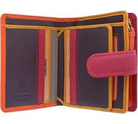 VISCONTI RB40 Multi Colored Small Soft Leather Ladies Wallet & Purse, Orange, Multi Colored Small Soft Leather
