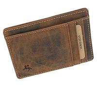 VISCONTI Slim Collection Stealth Leather Card Holder RFID Blocking VSL58 Oil Tan