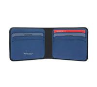 Visconti Slim Collection Trim Leather Wallet with RFID and Tap and Go VSL35 Black/Cobalt