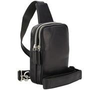 Visconti Small Leather Jamie Chest Bag S42 Black