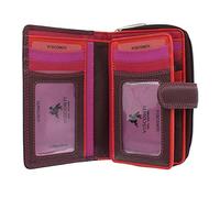 VISCONTI Soft Leather Rio Ladies Purse Style R13 Plum Multi