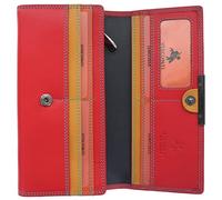 VISCONTI Soft Leather Rio Ladies Purse Style RFID Blocking R11 Red/Rhumba