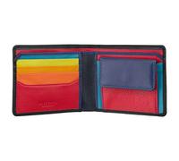 VISCONTI Spectrum Collection Gulzar Leather Wallet with RFID and Tap and Go SP61 Black/Hawaii, Black, Leather Wallet With Rfid and Tap and Go