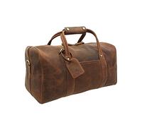 Visconti Toscana Collection Distressed Oiled Leather Travel Bag - Explorer TC150 Havana Tan