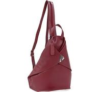 VISCONTI - Women's Leather Anti Theft Backpack - Medium Rucksack With Adjustable Shoulder Straps - Multiple Pockets - 18258 Brooke - Red