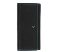 Visconti ® Women's Wallet, Genuine Leather Wallet with RFID Protection, Credit Card Holder, Banknote Holder, Coloured (CR10 MULTI), Black/Multi, Red, CD21