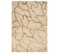 Rug MAKOLA Beige 160 x 230 cm Viscose