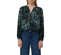 Viscose Blend Tunic Blouse with All-over Print for Women s.Oliver Bleu 34