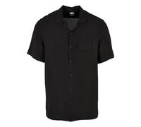 Urban Classics Viscose Camp Short Sleeve Shirt Black S Men