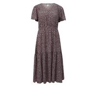 Viscose Dress with All-Over Print for Women QS Violet 40