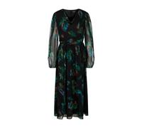 Viscose Dress with Feather Print- female- Marc Cain- Midi Dresses- Multicolor- S- Dresses S