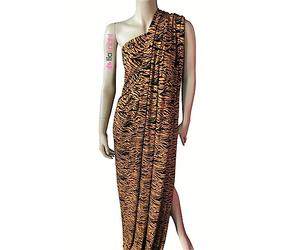 Viscose Elastane 4 Way Stretch Fabric | Dressmaking Material | Animal Tiger Prints | Same Day Dispatch | Sold by The Metre | by Tia Knight (Bengal Tiger SQ629 MSTBK, 1 Metre)