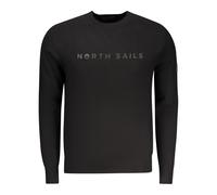 Viscose Jumper with 3D Lettering - male - North Sails - Round-neck Knitwear - Black - XL - Knitwear XL