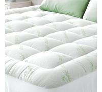 Viscose Made from Bamboo Twin Extra Long XL Mattress Topper - Thick Cooling Breathable Pillow Top Mattress Pad for Back Pain Relief - Deep Pocket Topper Fits 8-20 Inches (39x80 Inches)