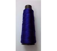 Viscose Rayon Art Silk Thread Yarn - 175+ Yards - Embroidery Crochet Knitting Lace Jewelry Trim (Navy Blue)