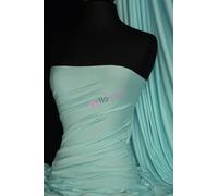 Viscose Rayon Lycra Jersey Fabric | Soft & Stretchy Ringspun Dressmaking Material | 150 cm Wide | Sold by The Metre | 50+ Colours in Stock | by Tia Knight (Q300) (Duck Egg Blue, 1 Metre)