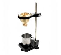Viscosity Cup, #4 Viscometer Zahn Cup, Pure Copper Viscosity Tester Flow Cup with Adjustable Rack and Level Gauge for Paint Ink Dye Syrup Oil, 112-685 CST