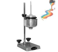 Viscosity Cup Tester, Stainless Steel Flow Measurement Device, Adjustable Height Stand, Level Ring Design for Quality Control and Industrial Applications