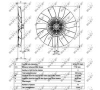 NRF 49563 Fan clutch