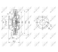 NRF 49603 Fan clutch