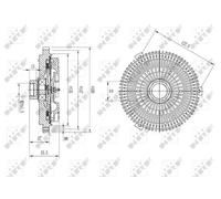 NRF 49631 Fan clutch