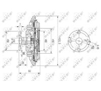 NRF 49643 Fan clutch