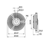 MAHLE CFC 52 000S Fan clutch