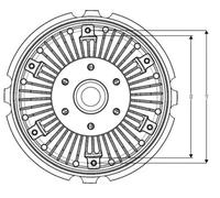 Fan, radiator NRF 49040 for RENAULT TRUCKS