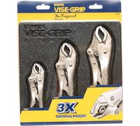 Vise-Grip 3 Piece Curved Jaw Locking Plier Set