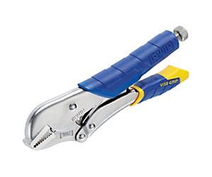 Vise-Grip Fast Release Straight Jaw Locking Pliers with Plastic Handle T01T Steel 254 mm Silver, Blue, Yellow