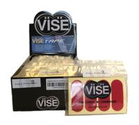 Vise Hada Patch Pre-Cut Tape (Pack of 12), Red