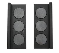 Vise Jaw Pads, Steel Billet Aluminum Magnetic, 2Pcs, 103mm x 41mm - High Performance, Multi Groove Surface, Suitable for Woodwork and Metalwork