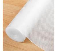 Viseeko EVA Drawer and Shelf Liners for Kitchen Cupboards, 30 cm x 600 cm Non-Slip Mat Kitchen Drawer Liner Waterproof, BPA Free Non-Adhesive for Shelves Wardrobe Fridge Dresser, Clear