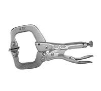 Visegrip 4sp Locking C Clamp 4in - Swivel Pad