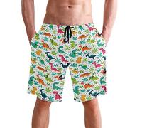 visesunny New Summer Men's Swim Trunks Swimsuit Swimming Costume Casual Athletic Beach Board Shorts Quick Dry Bathing Suits Swimwear for Adults Boys - Multicoloured - X-Large