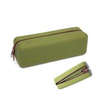 Visfresh Disposable Daily Contact-Lens Case Organizer, Travel-Friendly, Premium Quality, Water-Resistant Silicone Case with Clearly Labeled R & L, Storage up to 30 lenses (Olive Green)