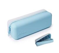 Visfresh Disposable Daily Contact-Lens Case Organizer, Travel-Friendly, Premium Quality, Water-Resistant Silicone Case with Clearly Labeled R & L, Storage up to 30 Lenses (Blue)