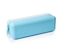 Visfresh Disposable Daily Contact-Lens Case Organizer, Travel-Friendly, Premium Quality, Water-Resistant Silicone Case with Clearly Labeled R & L, Storage up to 30 lenses (Blue)