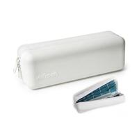 Visfresh Disposable Daily Contact-Lens Case Organizer,Travel-Friendly, Premium Quality, Water-Resistant Silicone Case with Clearly Labeled R & L, Storage up to 30 lenses (White)